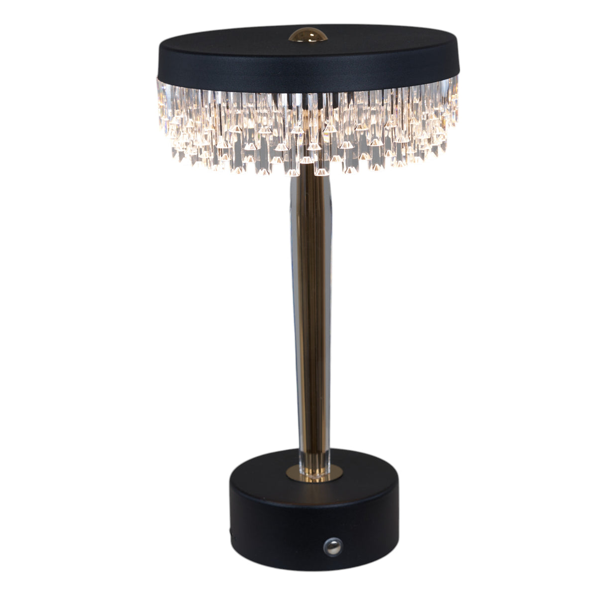 larcolaio larcolaio lampada led kristal tonda d 15 cm h 255 cm nera ean 8051526269626