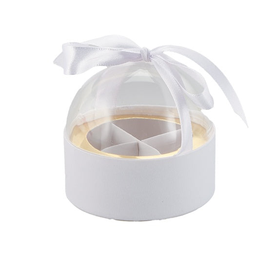larcolaio larcolaio scatola plastica bomboniera d 8 cm portaconfetti bianco 1 pz ean 8059558631237