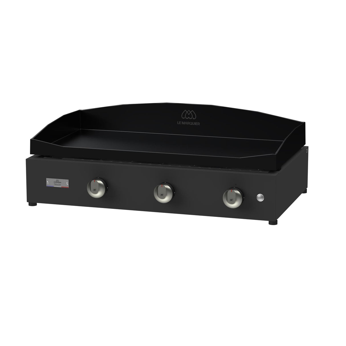 le marquier le marquier plancha a gas pure 375 noire 75 x 40 cm piastra professionale in acciaio ean 3339380144019