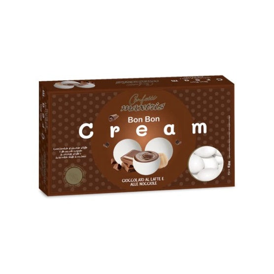 maxtris maxtris confetti bon bon cream cream cioccolato al latte e nocciola 900 gr ean 8022470864885