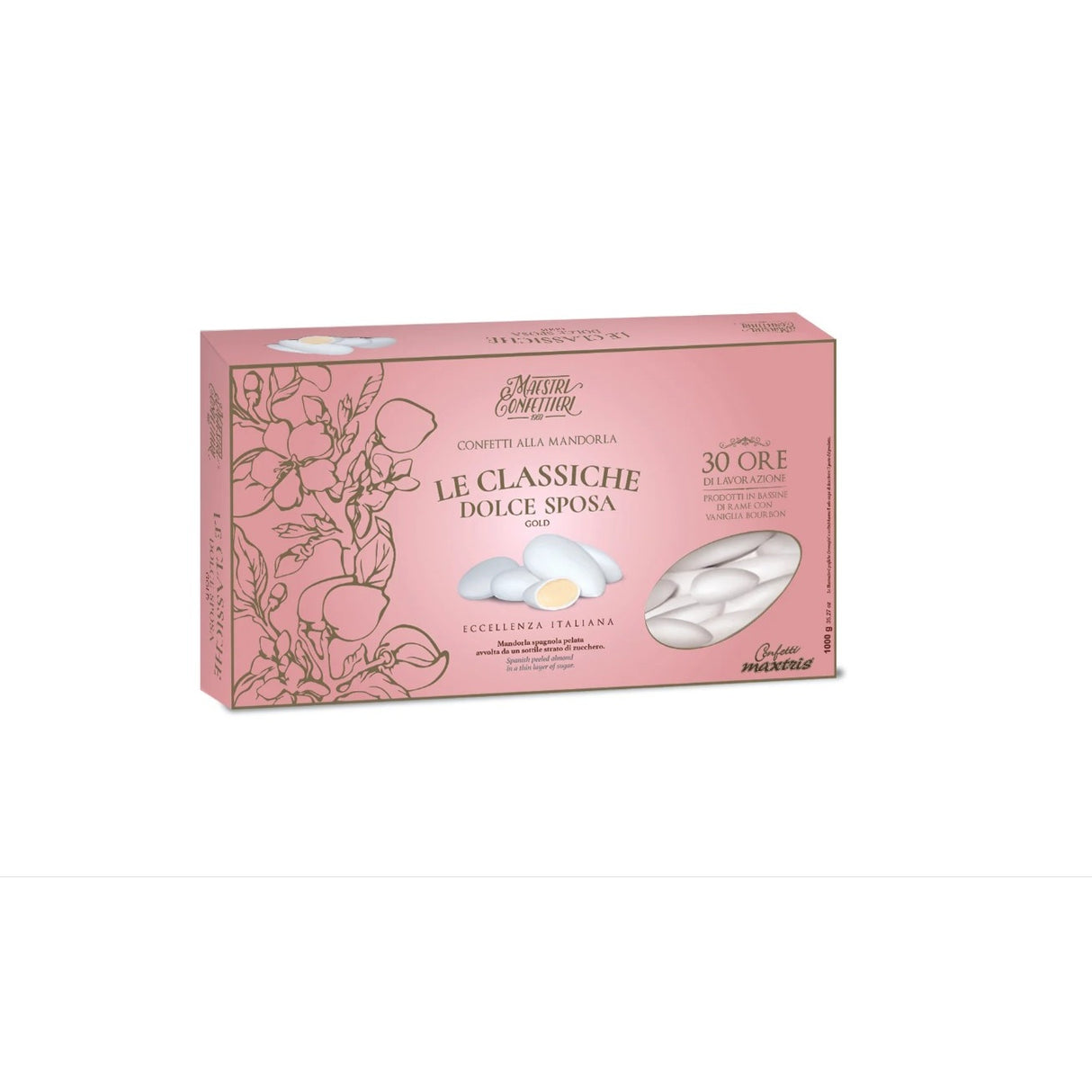 maxtris maxtris confetti le classiche dolce sposa gold 1 kg bianchi ean 8022470203547