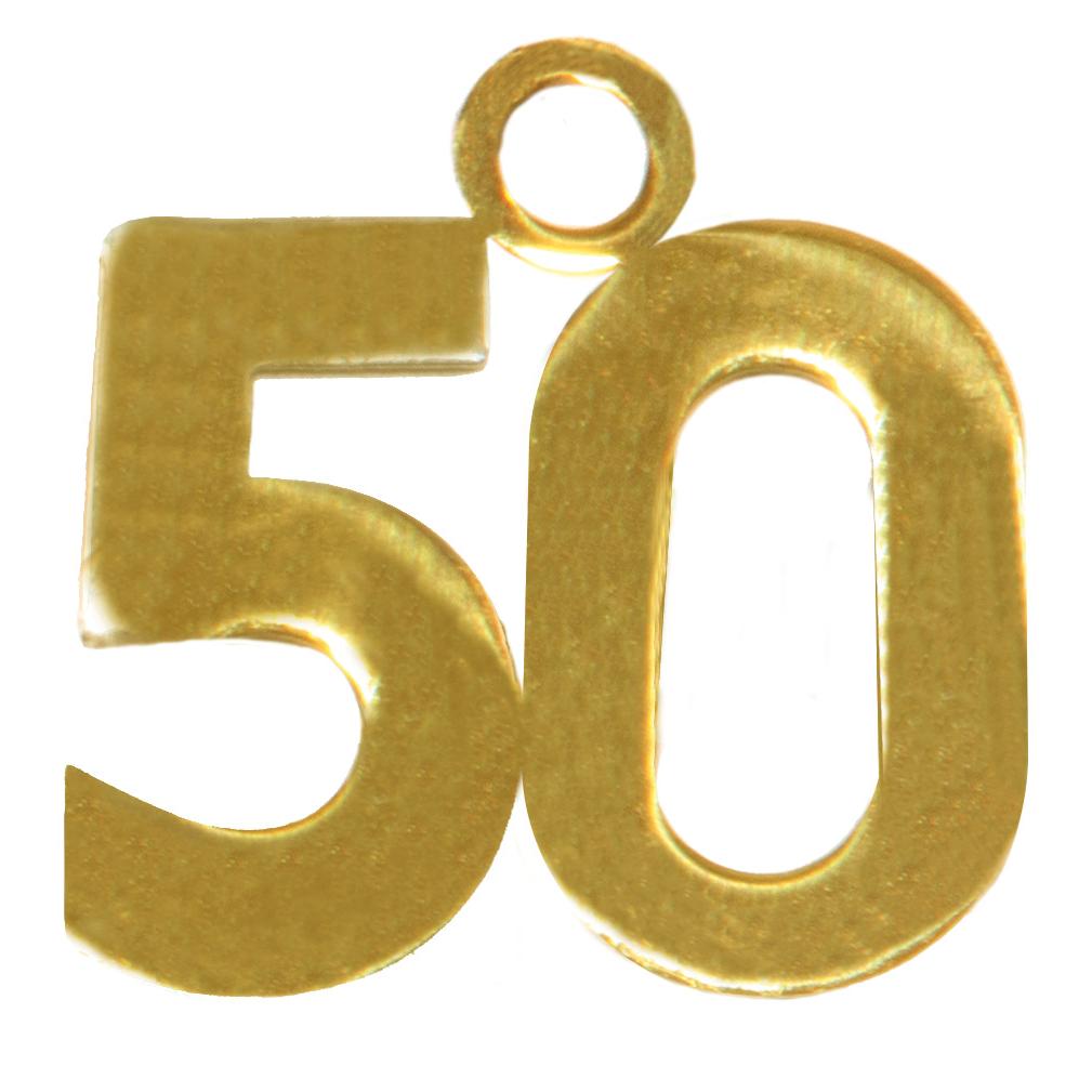 piovaccari piovaccari ciondolo 50 anni writting h 25 cm l 3 cm cf 6 pz oro ean 8050503521313