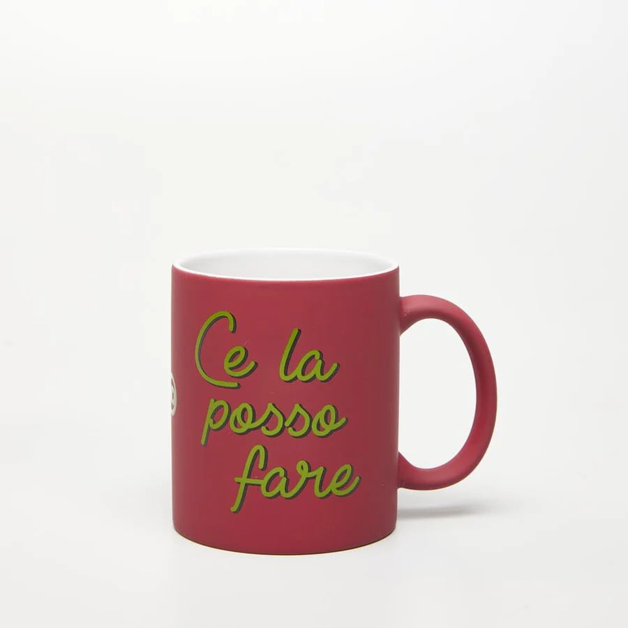 piu forty 40 piu forty 40 mug ceramica con manico 325 cl stampa celapossofare fuxia mat ean 8055773195820