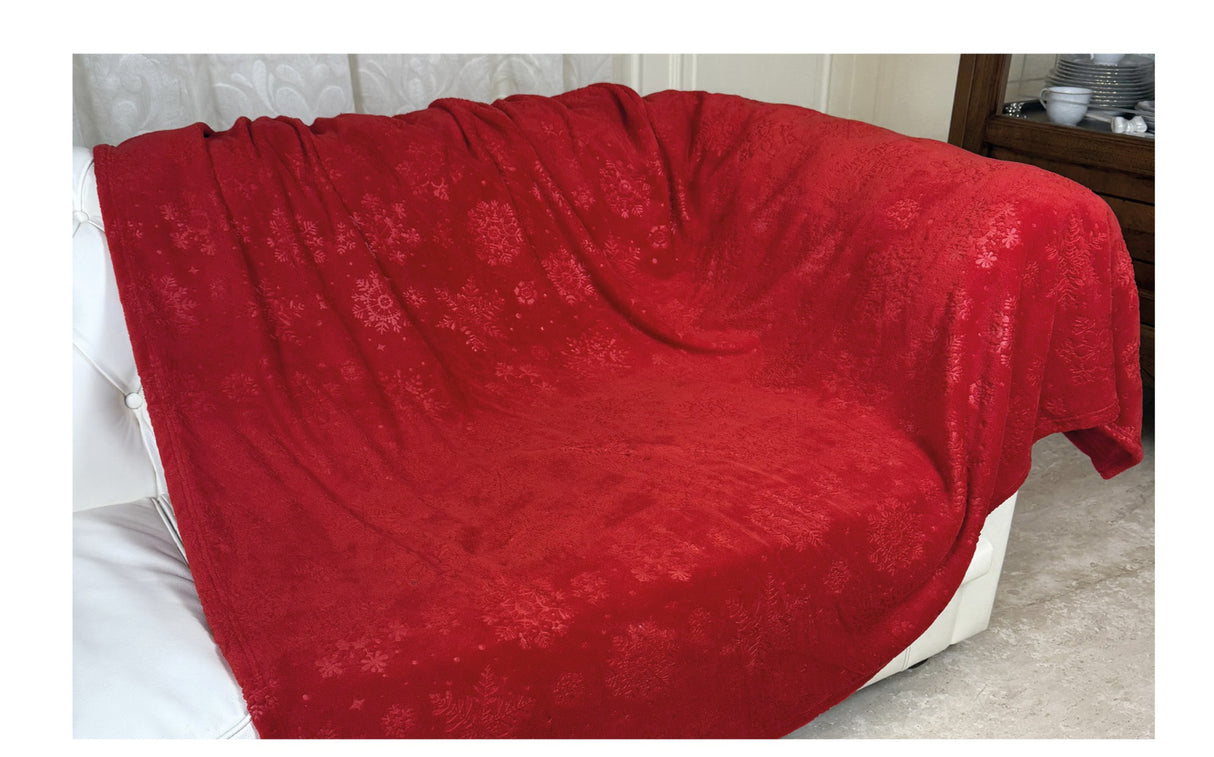 preziosa home preziosa home plaid natale in coral sommaruga 210 x 240 cm poliestere rosso ean 8050264188930