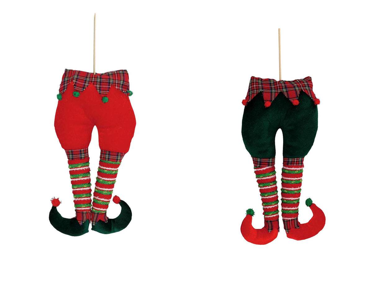 regalo italiano regalo italiano decorazione natale gambe elfo ass 22 x 7 cm h 53 cm rosso 1 pz ean 8057586094109