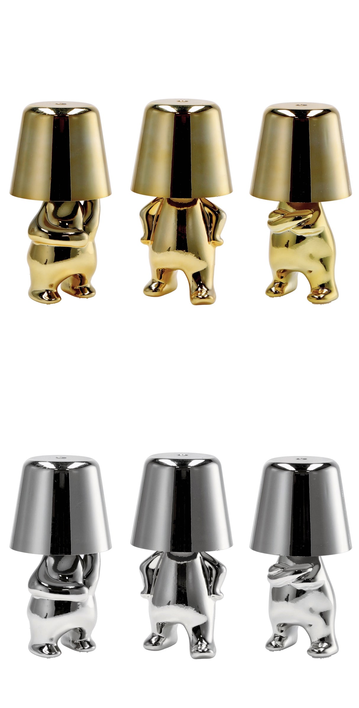 regalo italiano regalo italiano lampada touch ricaricabile eliad d 95 cm h 18 ass oro argento 1 pz ean 8057586149212