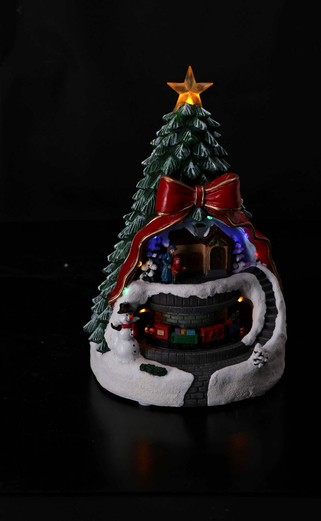 regalo italiano regalo italiano paesino invernale natale con 11 led 21 x 20 cm h 305 cm multicolor ean 8057586156876