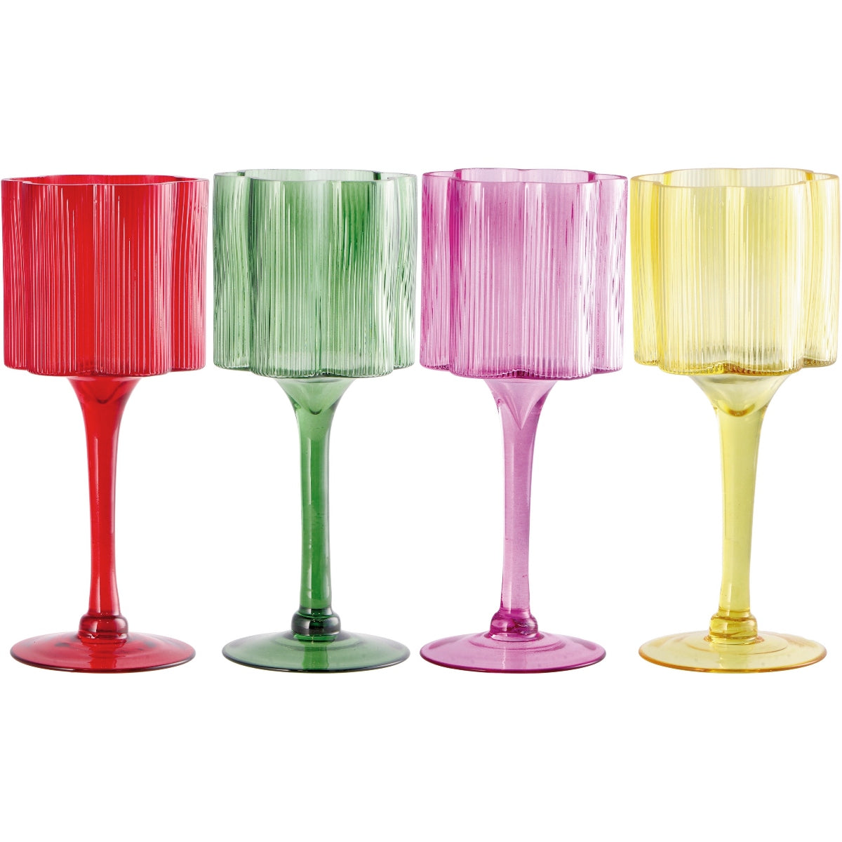 Italienisches Geschenk Italienisches Geschenk Kerzenhalter Blume Durchmesser 11 cm Höhe 25 cm Glas 1 Stück EAN 8057586170919