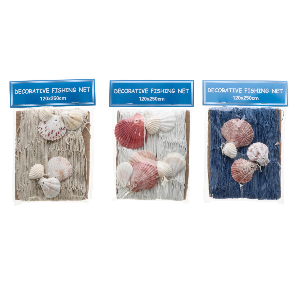 Italienisches Geschenk Italienisches Geschenk Dekoratives Baumwolltuch mit Muscheln 120 x 250 cm Meeresdekoration für die Wand im Haus 1 Stück EAN 8057586101616