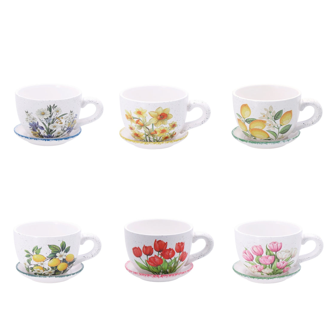 regalo italiano regalo italiano tazza con piattino 16 x 12 cm h 9 cm ass tazza decorativa in ceramica con sottotazza 1 pz ean 8057586191808