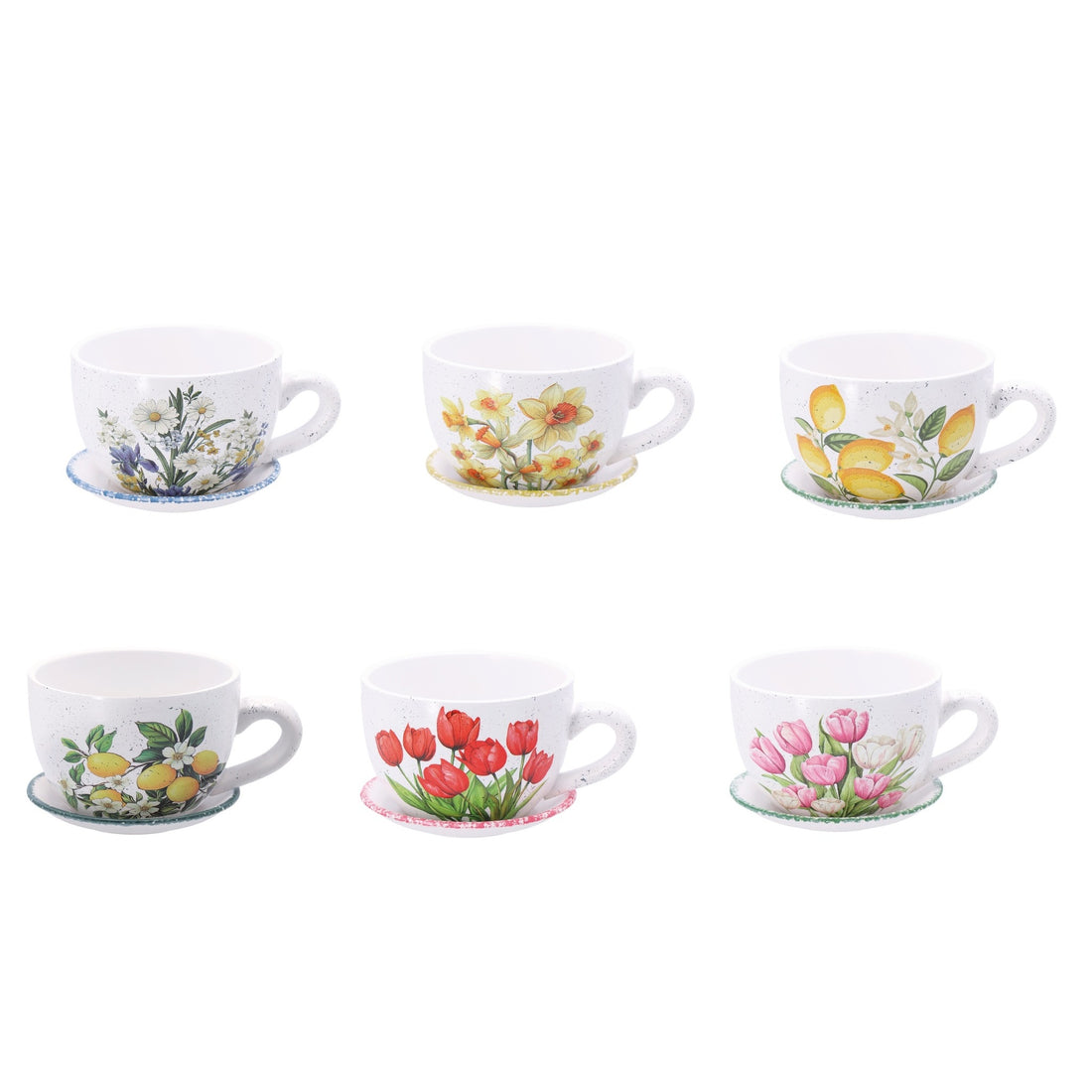 regalo italiano regalo italiano tazza con piattino 20 x 15 cm h 10 cm ass tazza decorativa in ceramica con sottotazza 1 pz ean 8057586191815