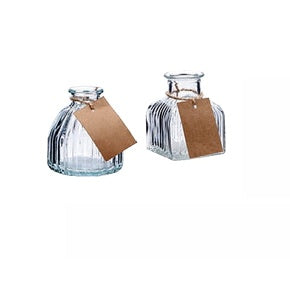 regalo italiano regalo italiano vaso in vetro trasparente 8 x 8 cm h 85 cm 1 pz ideale bomboniera e decorazione ean 8057586081352