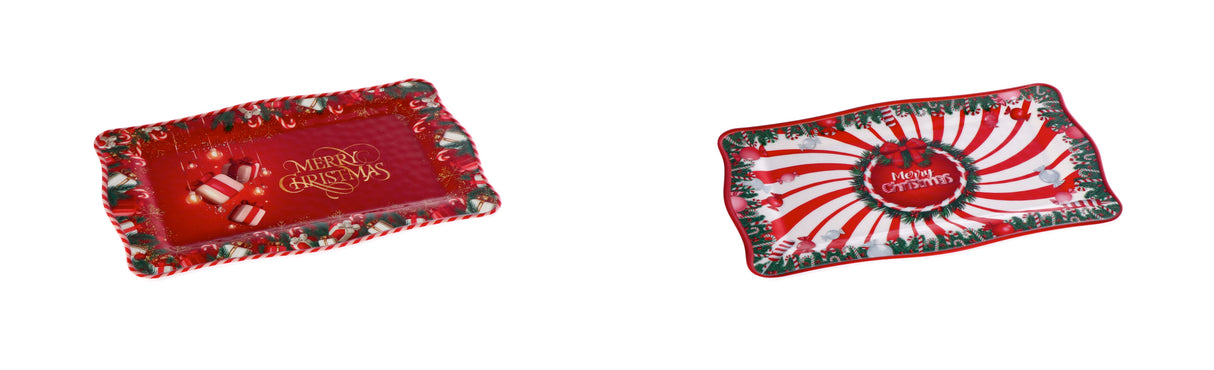 regalo italiano regalo italiano vassoio rettangolare melamina ass 36 x 23 cm h 15 cm rosso 1 pz ean 8057586035393