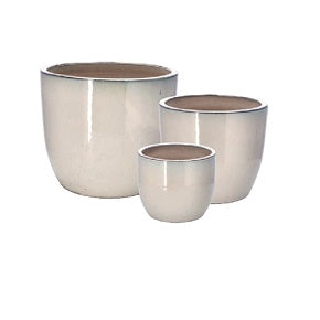 regalo italiano regalo italiano set 3 vasi cachepot in ceramica color crema h 19 27 33 cm vasi decorativi eleganti ean 8057586128804