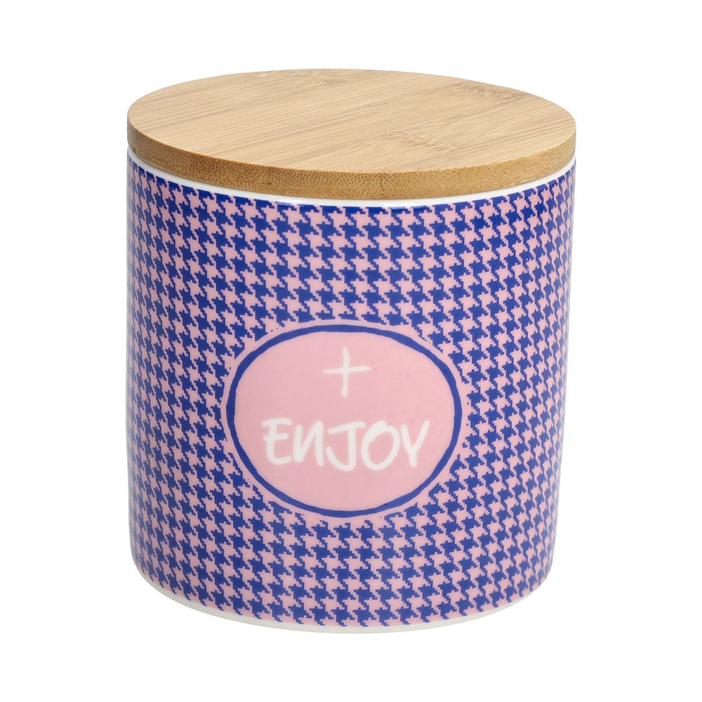 Tognana Tognana Dose „Enjoy Good Vibes“ 500 ml, New Bone China, violett, EAN 8056444538373