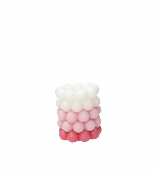 tognana tognana candela cilindro lux bubble h 10 cm rosa ean 8056444412215