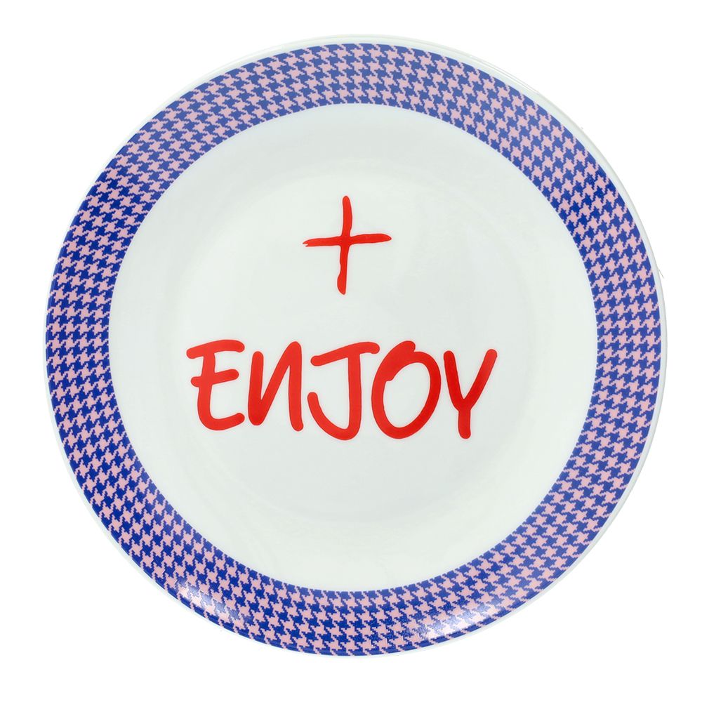 tognana tognana piatto dessert enjoy good vibes d 205 cm new bone china viola ean 8056444538618