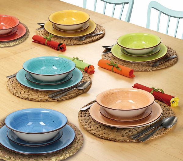 tognana tognana servizio tavola louise 18 pz art pepper multicolor ean 8000257524207