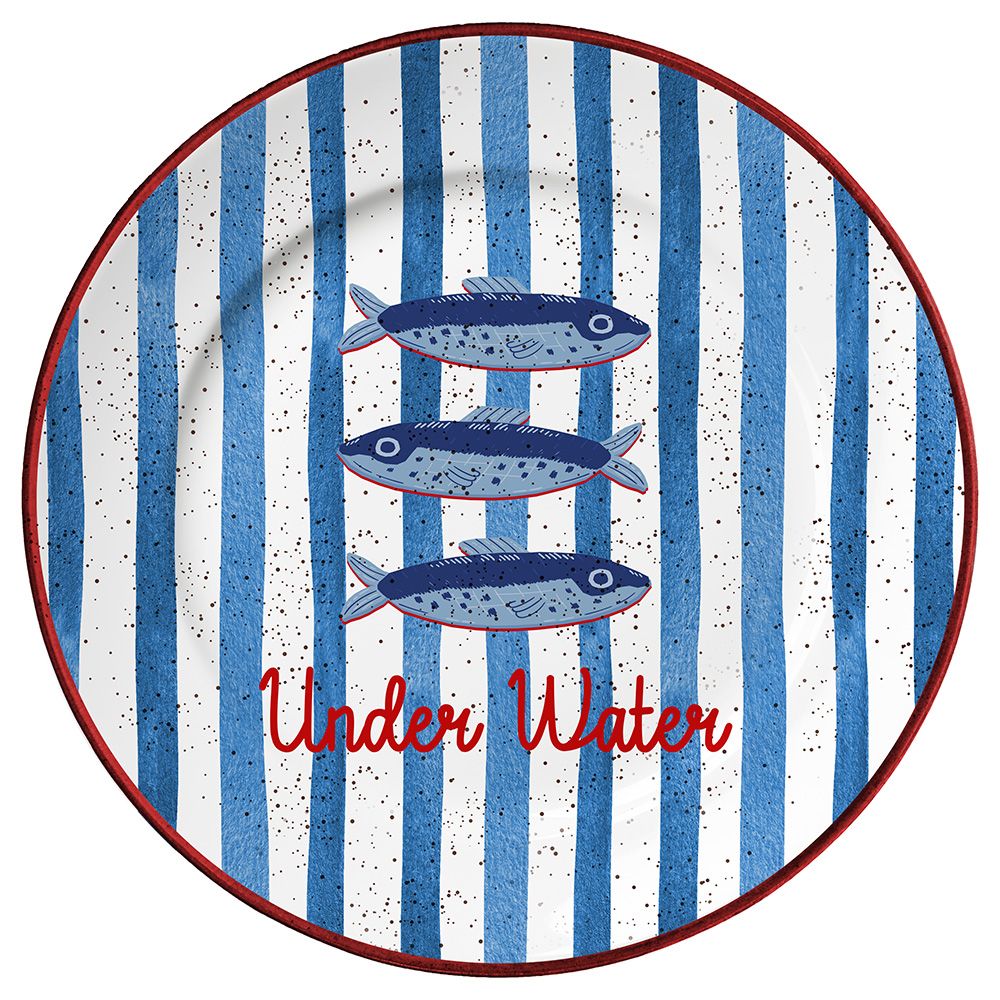 tognana tognana sottopiatto righe serving summer time 33 cm decorativo polipropilene azzurro ean 8056444550399