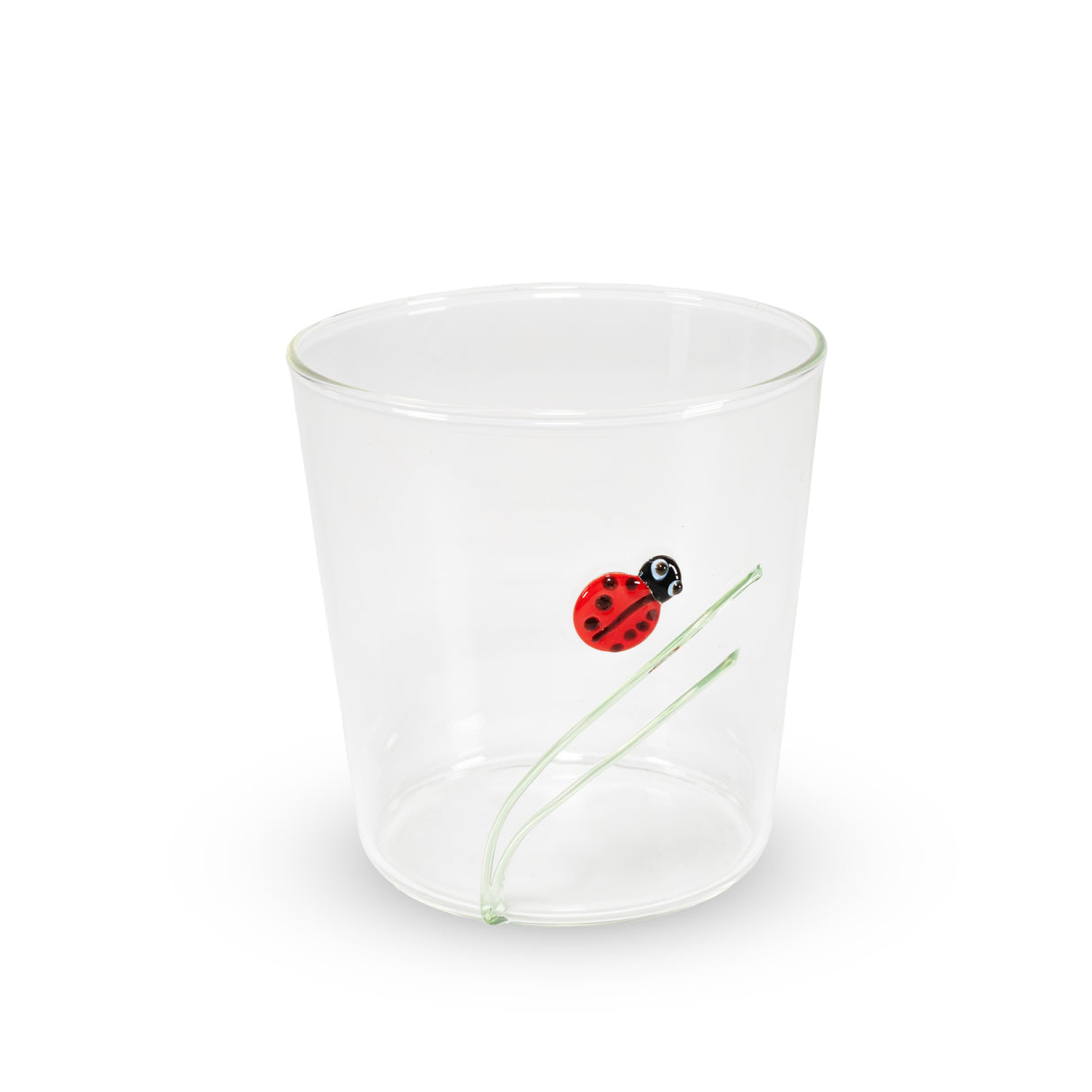 wd lifestyle wd lifestyle bicchiere vetro borosilicato cc 250 ml decoro coccinella ean 8055035685175
