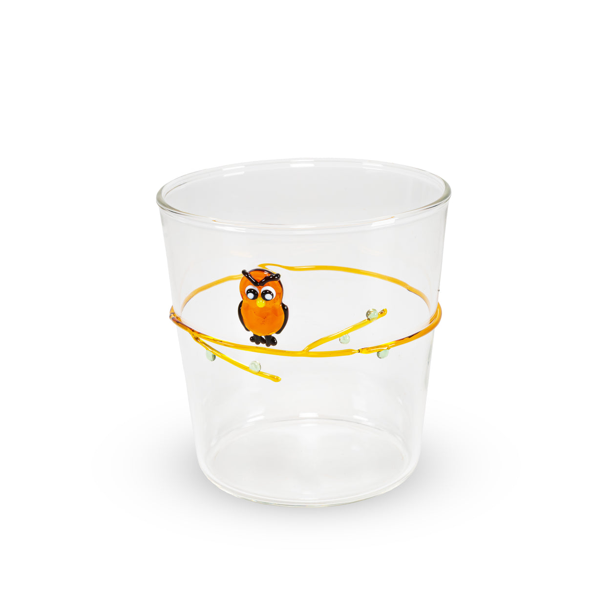 wd lifestyle wd lifestyle bicchiere vetro borosilicato cc 250 ml decoro gufo ean 8055035685205