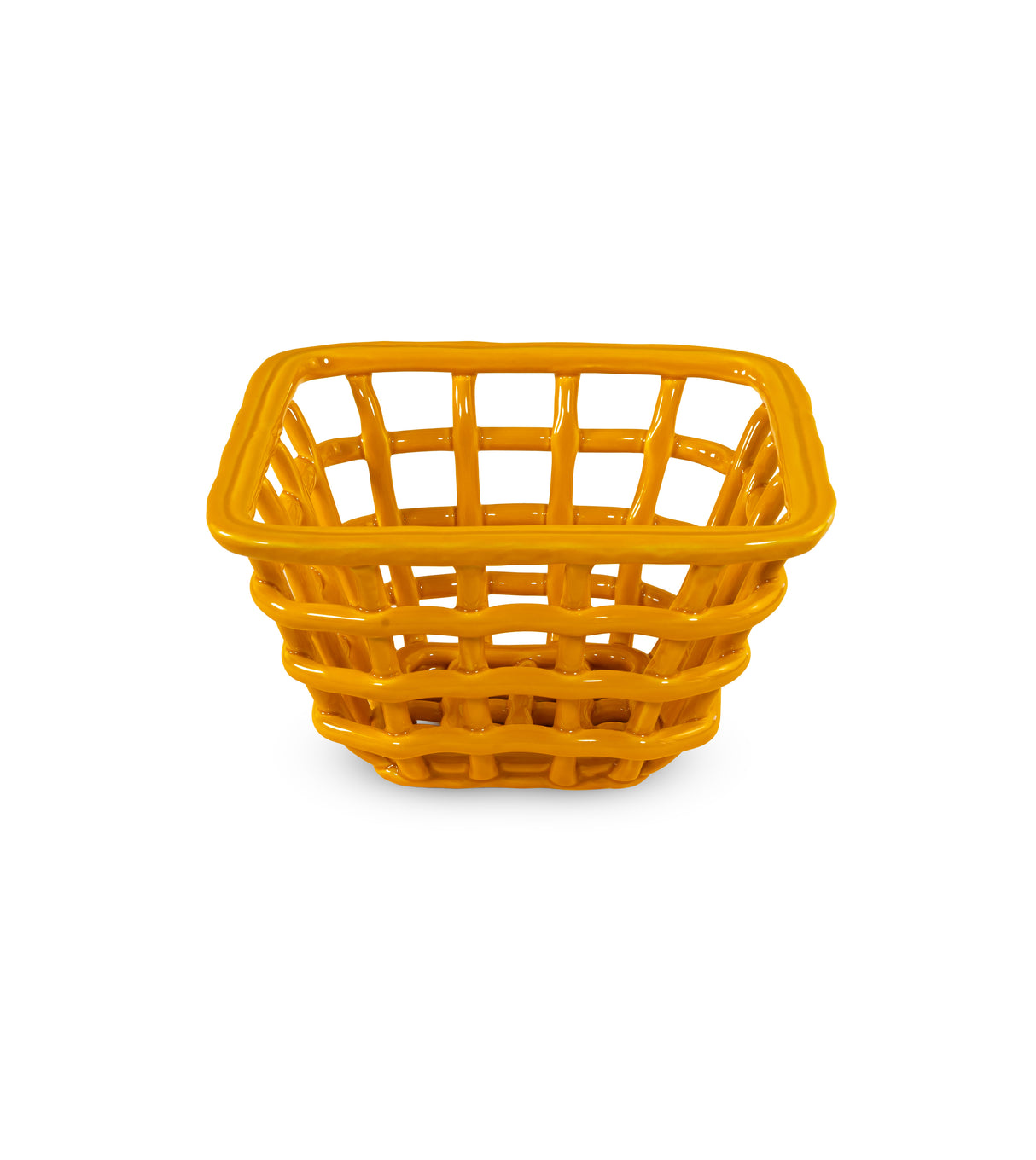 wd lifestyle wd lifestyle cestino centrotavola in stoneware giallo ean 8055035683744