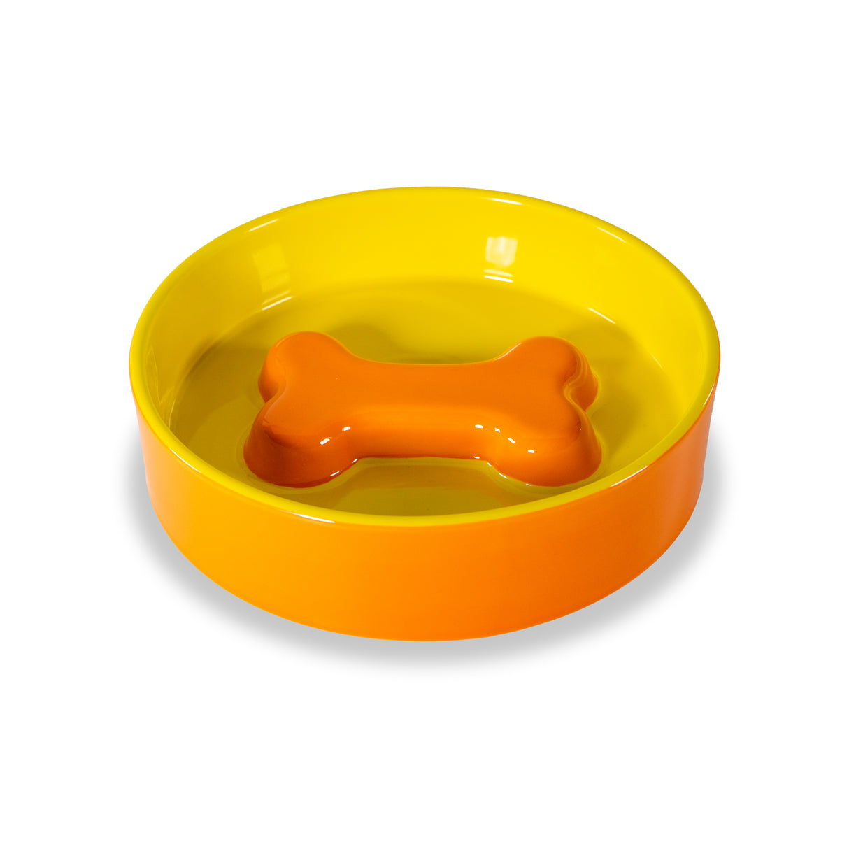 wd lifestyle wd lifestyle ciotola osso dog d 20 cm arancione giallo ean 8055035683096