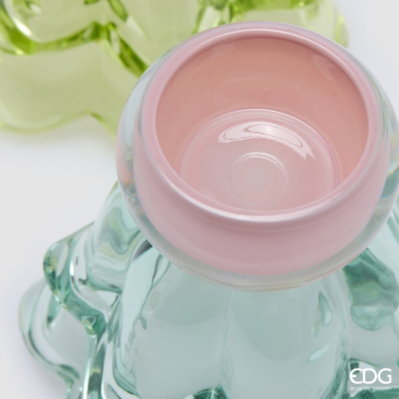 edg enzo de gasperi edg enzo de gasperi vaso fiore con piede e portacandela ass h 155 cm d 15 cm multicolor 1 pz ean 8059824625281