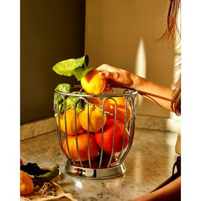 alessi alessi portaagrumi in acciaio d 19 cm cestino frutta elegante e resistente ean 8003299964321