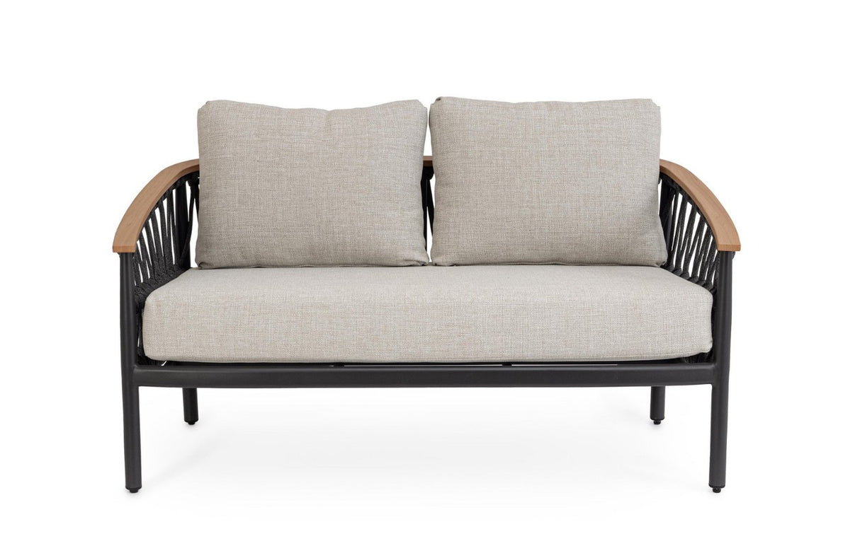 bizzotto bizzotto divano 2 posti fenix con cuscini colore antracite ean 8051836778726