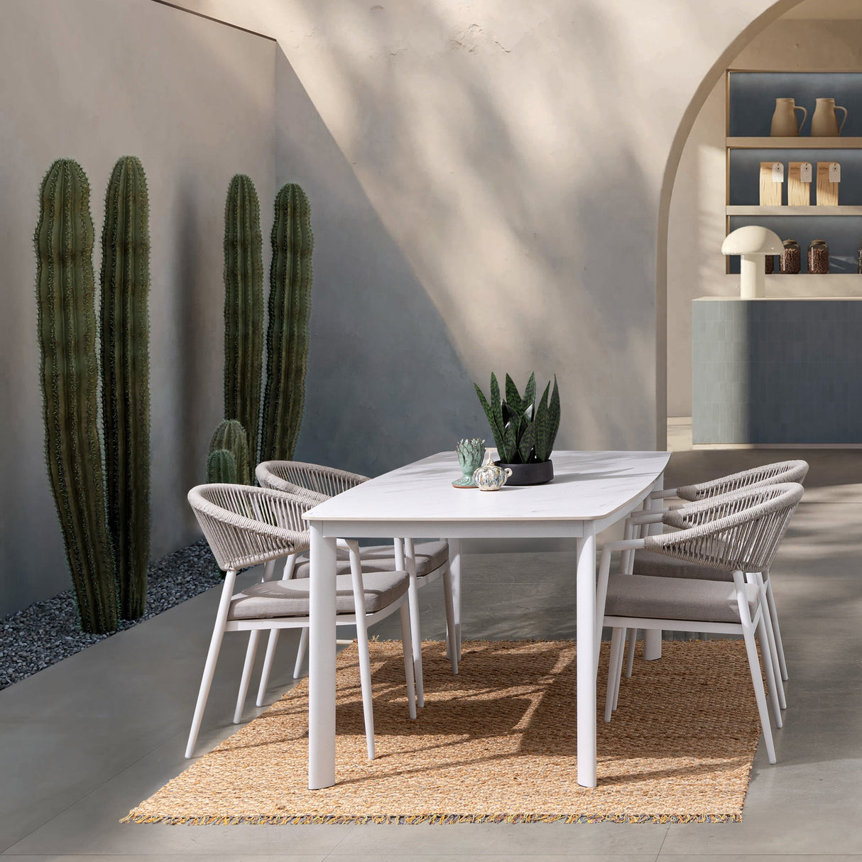 Bizzotto Bizzotto Tisch Alcora 180 x 90 cm, weiß, EAN 8051836669031