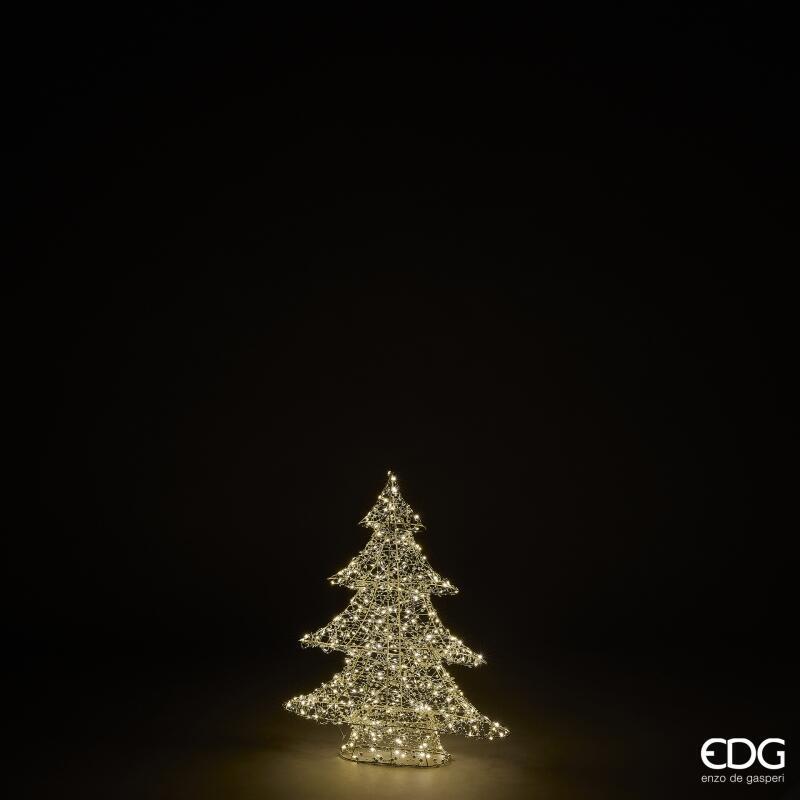 edg enzo de gasperi edg enzo de gasperi albero di natale led pearls 400 microled h 59 cm l 48 cm l 12 cm ip44 light gold ean 8059824546685
