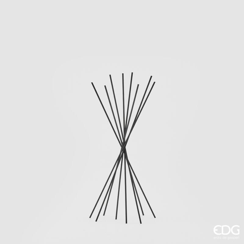 edg enzo de gasperi edg enzo de gasperi bastoncini neri per profumatore in plastica h 35 cm cf 6 pz confezione regalo ean 8059824074119