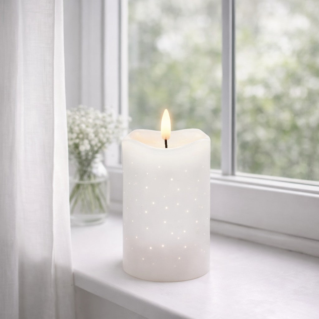 edg enzo de gasperi edg enzo de gasperi candela led starry con moccolo h 125 cm d 75 cm ip20 avorio ean 8059824475633