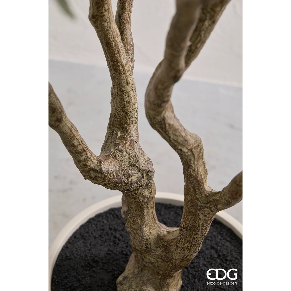 edg enzo de gasperi edg enzo de gasperi dalbergia vogue con vaso pianta artificiale h 240 cm verde ean 8059824607409