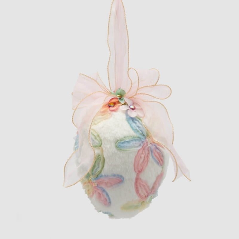edg enzo de gasperi edg enzo de gasperi decoro uovo pasqua con fiocco da appendere ass h 20 cm d 15 cm multicolor 1 pz ean 8059824625762