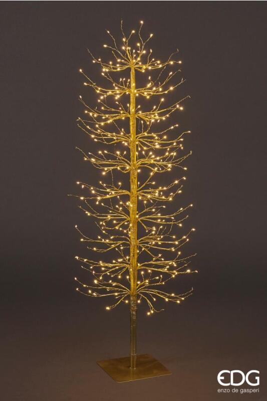 edg enzo de gasperi edg enzo de gasperi faggio con base 400 led di natale h 120 cm d 40 cm gold ean 8059824283177
