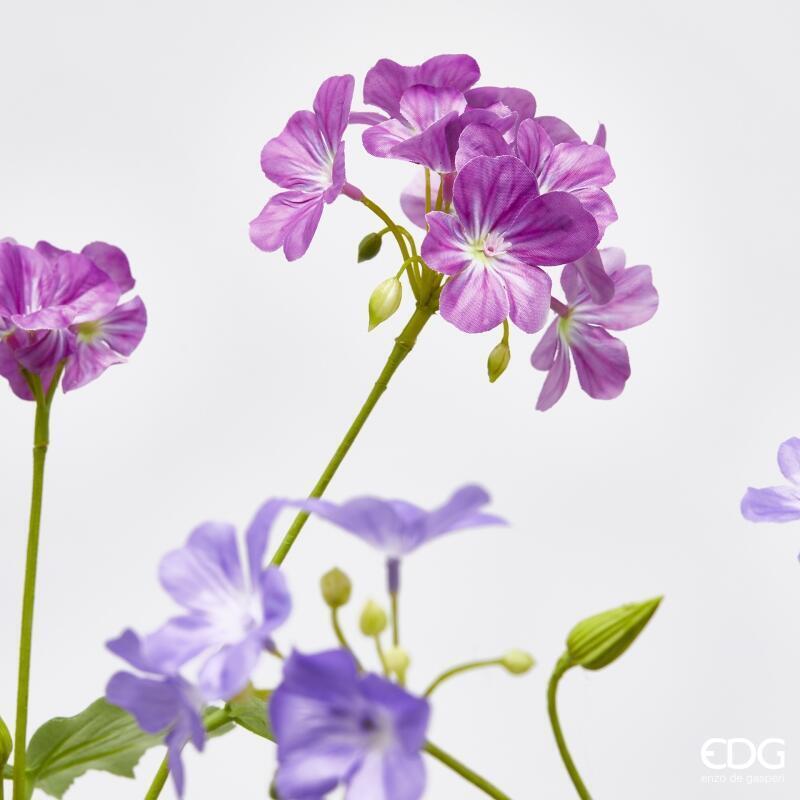 edg enzo de gasperi edg enzo de gasperi geranio ramo con foglie ass h 75 cm pianta artificiale violet mix 1 pz ean 8059824490247