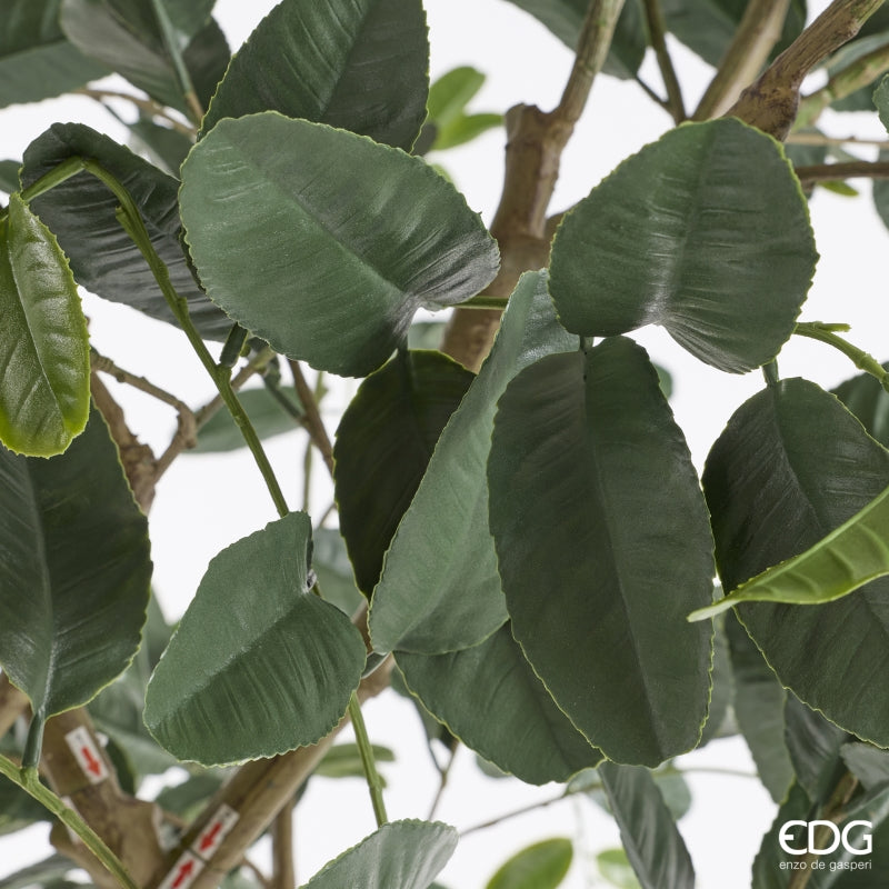 edg enzo de gasperi edg enzo de gasperi limone anti uv x31 con vaso pianta artificiale h 270 cm verde giallo ean 8059824655431