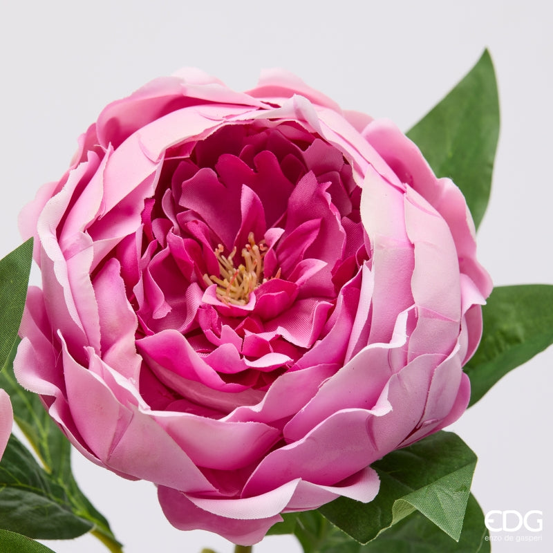 edg enzo de gasperi edg enzo de gasperi peonia ramo con foglie ass h 58 cm pianta artificiale rosa antico 1 pz ean 8059824647245