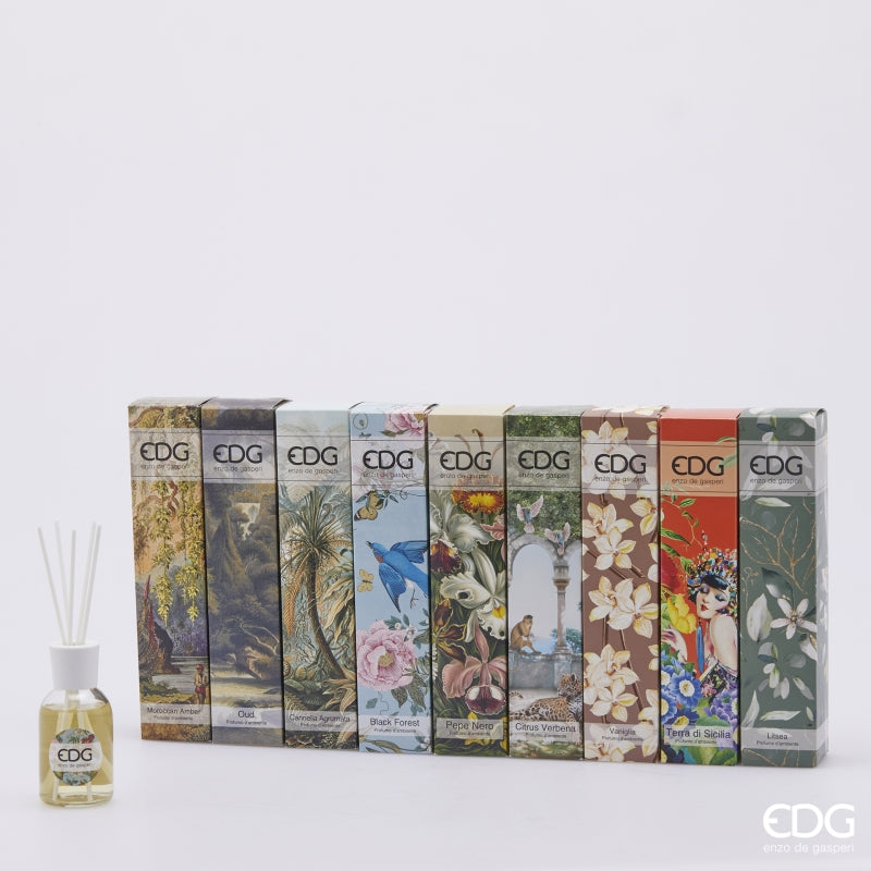 edg enzo de gasperi edg enzo de gasperi profumatore bottiglia 100 ml con bastoncini cannella agrumi ean 8056372842511