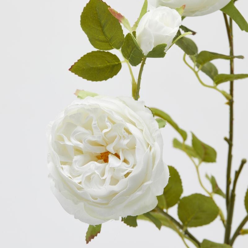 edg enzo de gasperi edg enzo de gasperi rosa sonia ramo x3 con foglie e bocciolo h 65 cm pianta artificiale bianco ean 8059824475152