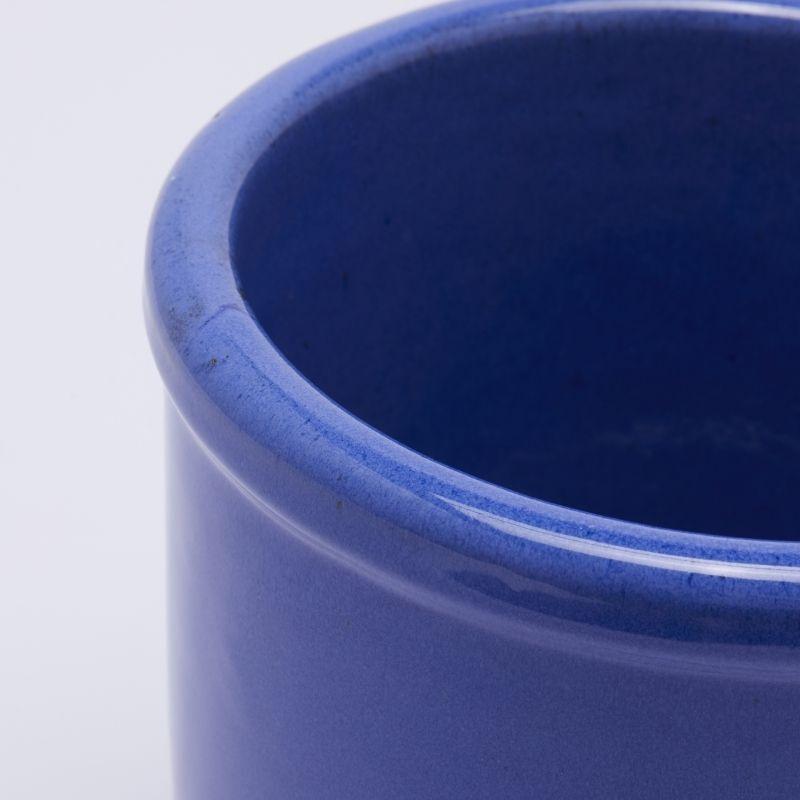 edg enzo de gasperi edg enzo de gasperi vaso glaze cilindro h 18 cm d 18 cm ceramica waterproof colore blu ean 8059824374875