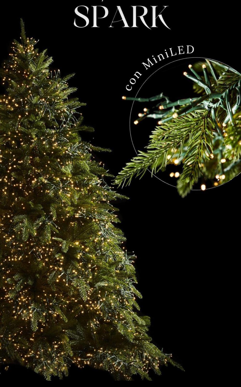 edg_enzo de gasperi albero di natale pino spark h 270 cm d 198 cm 8 400 led verde