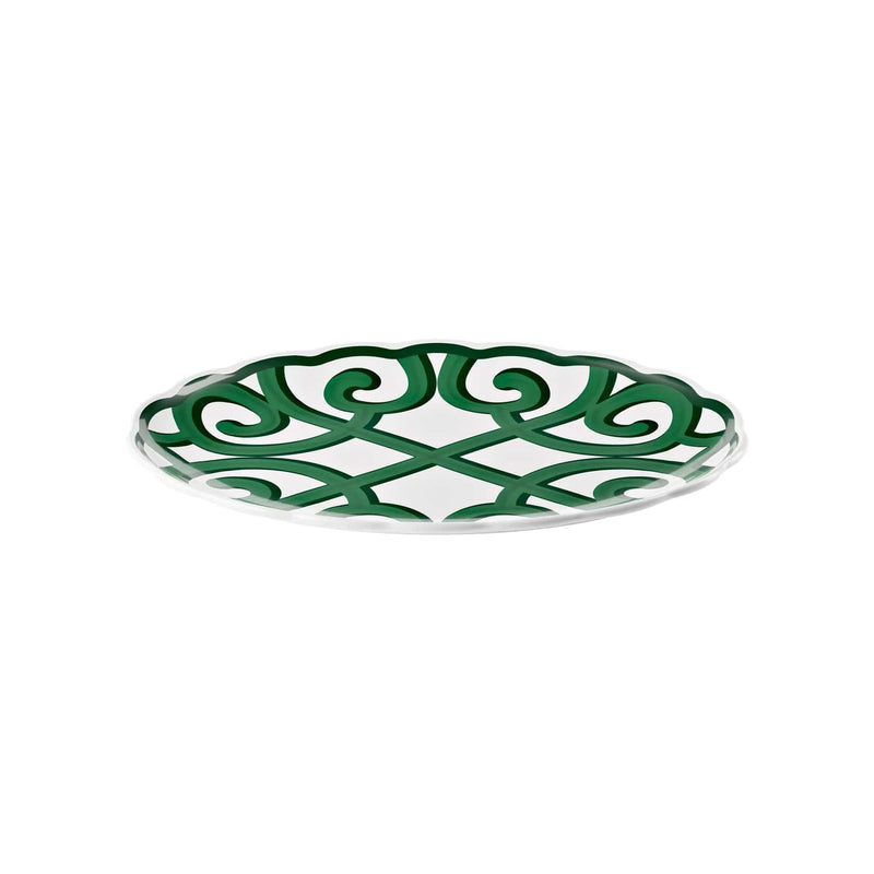 guzzini guzzini vassoio ovale grande natalizio harmonia melamina 515 x 38 cm table decor bianco verde ean 8008392412533