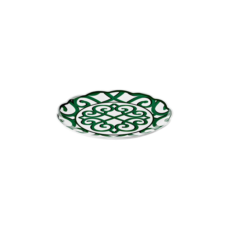 guzzini guzzini vassoio tondo grande natalizio harmonia melamina d 4550 cm table decor bianco verde ean 8008392412861