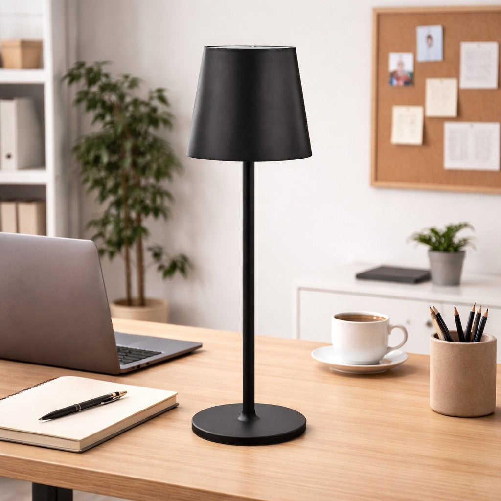 Larcolaio Larcolaio Wiederaufladbare LED-Touch-Lampe, H 38 cm, 10 x 10 cm, IP54, Round Pro, schwarz, EAN 8051526263419