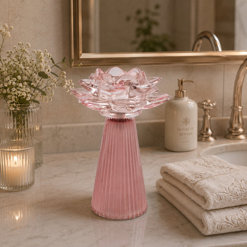 linea due elle linea due lume led fiore loto grande rosa 146 x 206 cm lampada decorativa interni e atmosfere relax ean 8033551047417