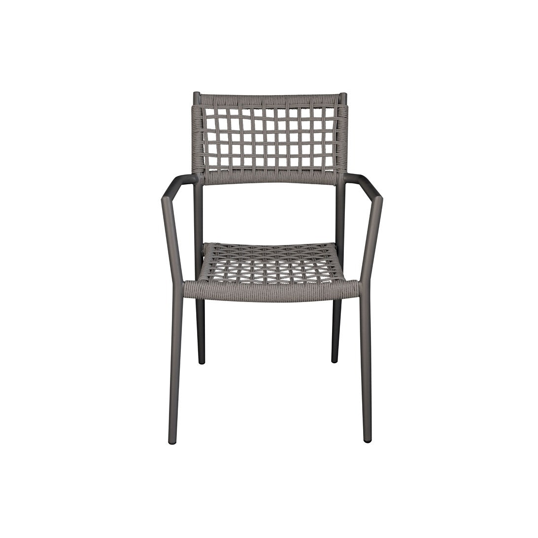 Moia Greenwood Moia Greenwood Stuhl, Sessel, Padova Contract aus anthrazitgrauem Aluminium und Wicker – eleganter und strapazierfähiger Designerstuhl für den Außenbereich, EAN 8013054835261