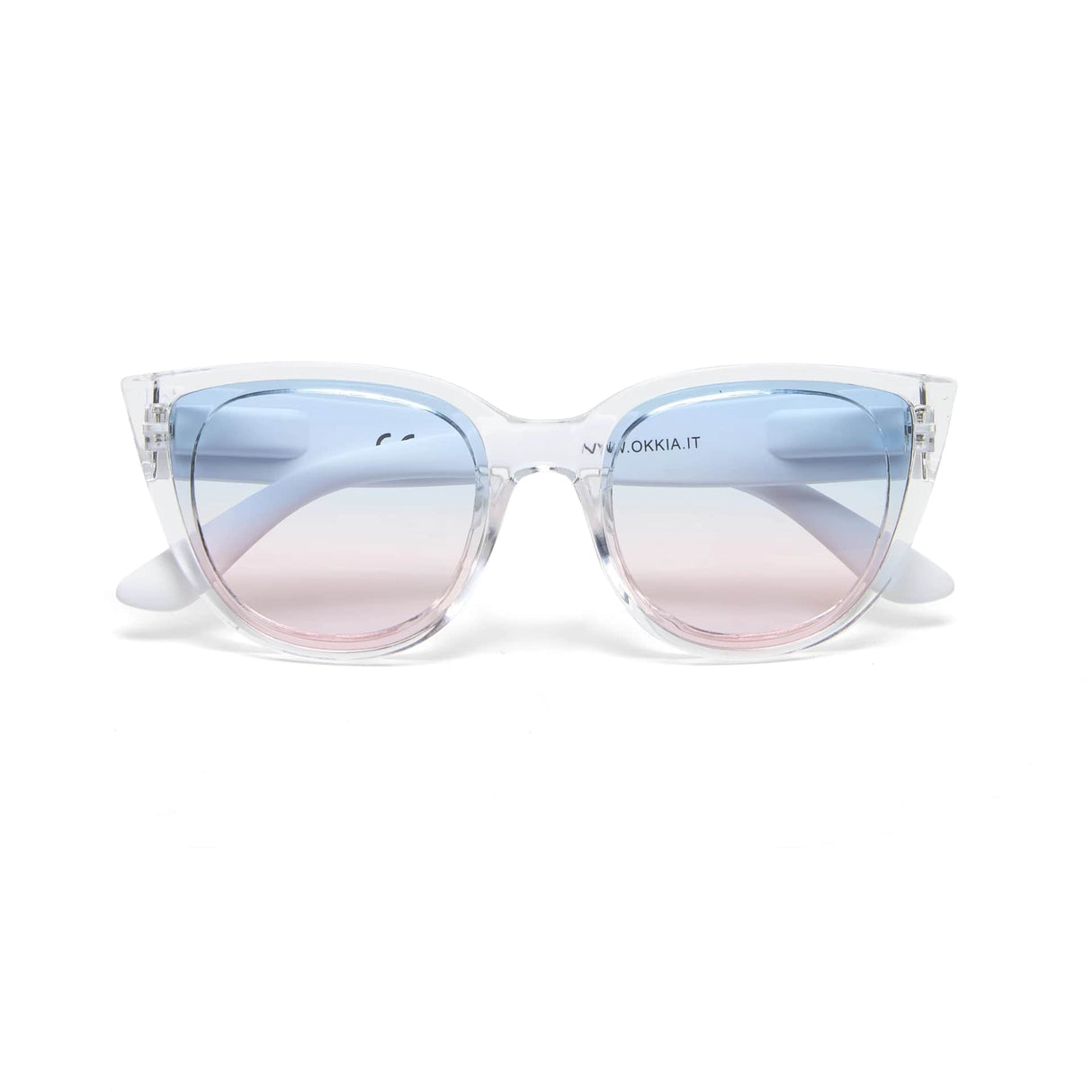 okkia okkia occhiale da sole premontato gatto lite mod silvia trasparent light pink ean 8056211370472